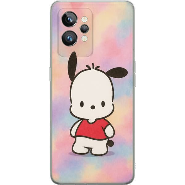 Realme GT2 Pro Läpinäkyvä kuori Kawaii Sanrio Pochacco