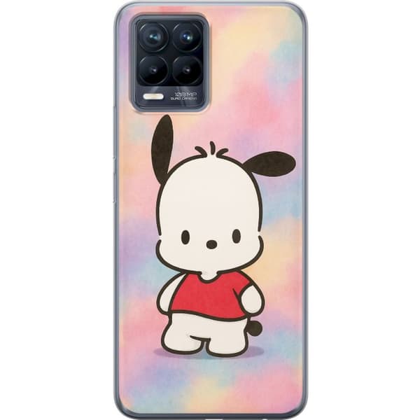 Realme 8 Gjennomsiktig deksel Kawaii Sanrio Pochacco