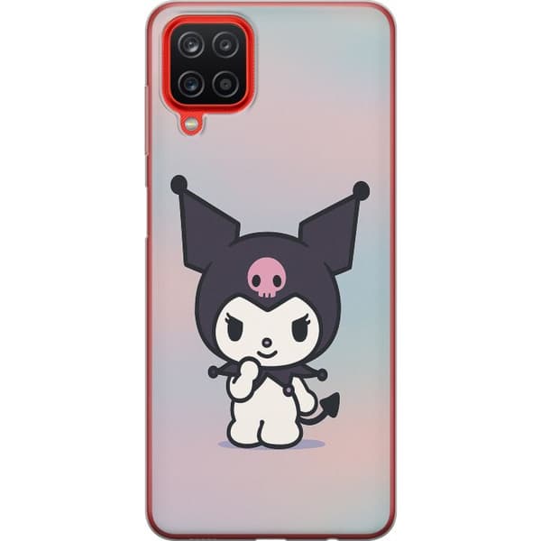 Samsung Galaxy A12 Läpinäkyvä kuori Kawaii Sanrio Kuromi