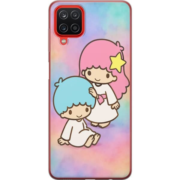 Samsung Galaxy A12 Läpinäkyvä kuori Kawaii Sanrio Kiki Lola Little Twin Stars