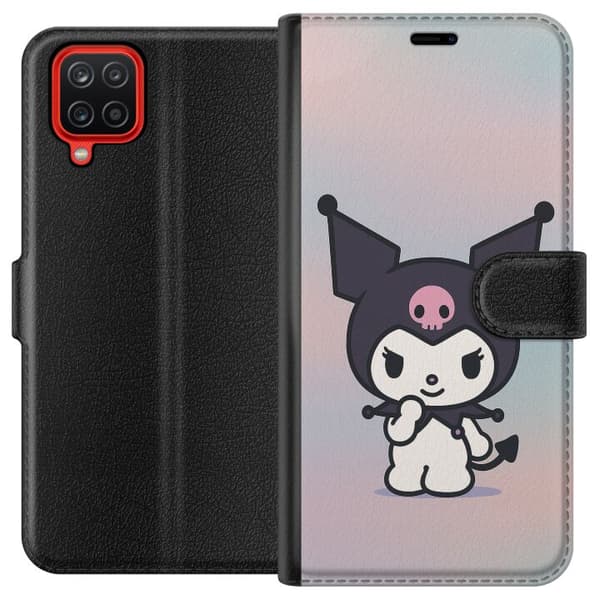 Samsung Galaxy A12 Lompakkokotelo Kawaii Sanrio Kuromi
