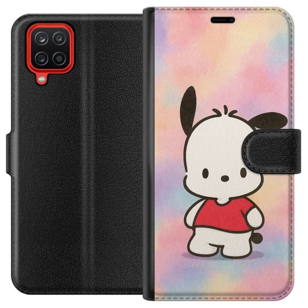 Samsung Galaxy A12 Lompakkokotelo Kawaii Sanrio Pochacco