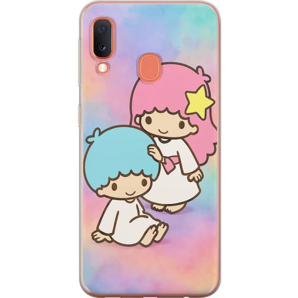Samsung Galaxy A20e Genomskinligt Skal Kawaii Sanrio Kiki Lola Little Twin Stars