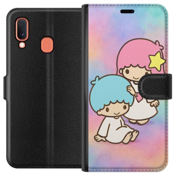 Samsung Galaxy A20e Plånboksfodral Kawaii Sanrio Kiki Lola Little Twin Stars