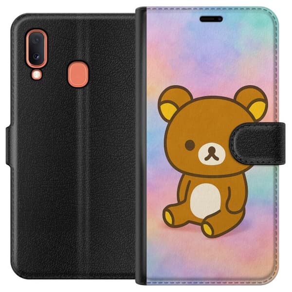 Samsung Galaxy A20e Tegnebogsetui Kawaii Sanrio Rilakkuma