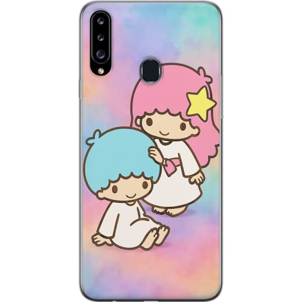 Samsung Galaxy A20s Gennemsigtig cover Kawaii Sanrio Kiki Lola Little Twin Stars