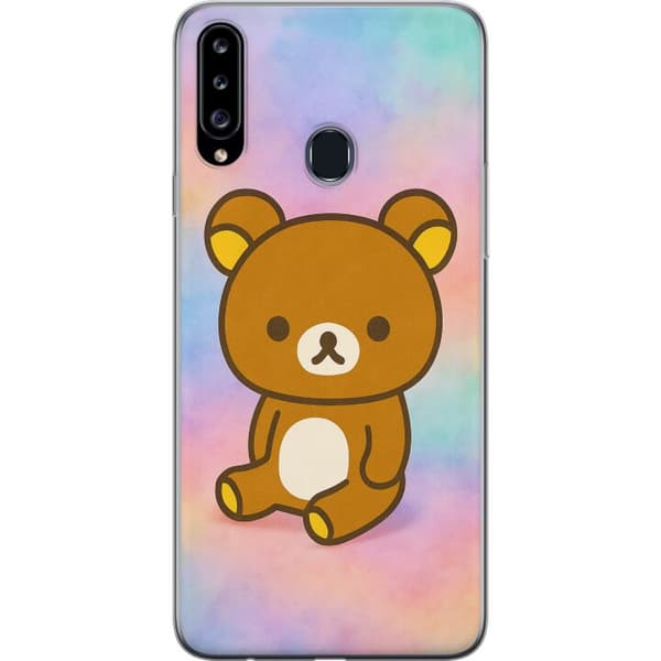Samsung Galaxy A20s Genomskinligt Skal Kawaii Sanrio Rilakkuma