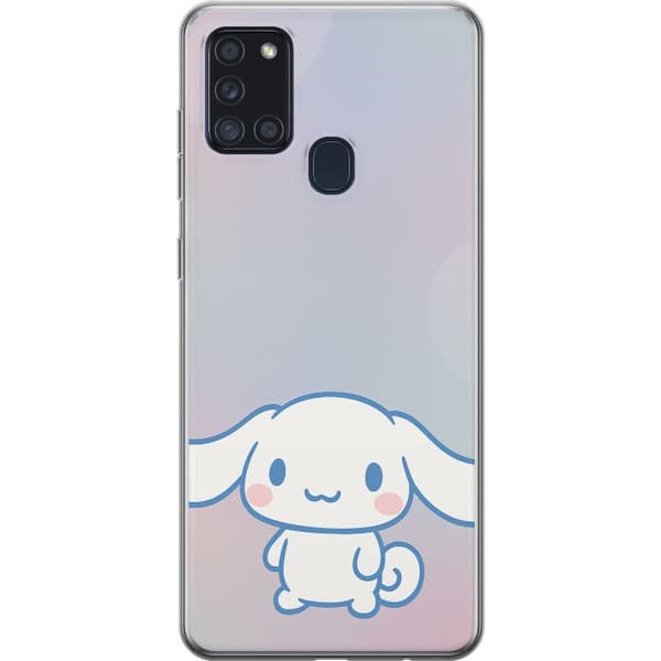 Samsung Galaxy A21s Läpinäkyvä kuori Kawaii Sanrio Cinnamonroll