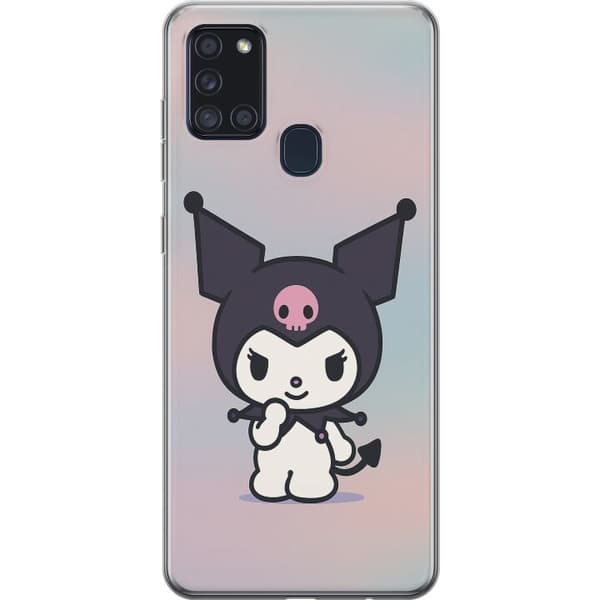 Samsung Galaxy A21s Läpinäkyvä kuori Kawaii Sanrio Kuromi