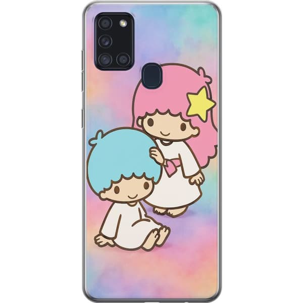Samsung Galaxy A21s Genomskinligt Skal Kawaii Sanrio Kiki Lola Little Twin Stars