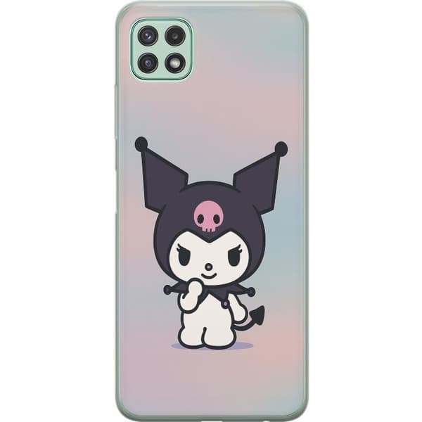 Samsung Galaxy A22 5G Genomskinligt Skal Kawaii Sanrio Kuromi