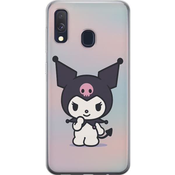 Samsung Galaxy A40 Gennemsigtig cover Kawaii Sanrio Kuromi