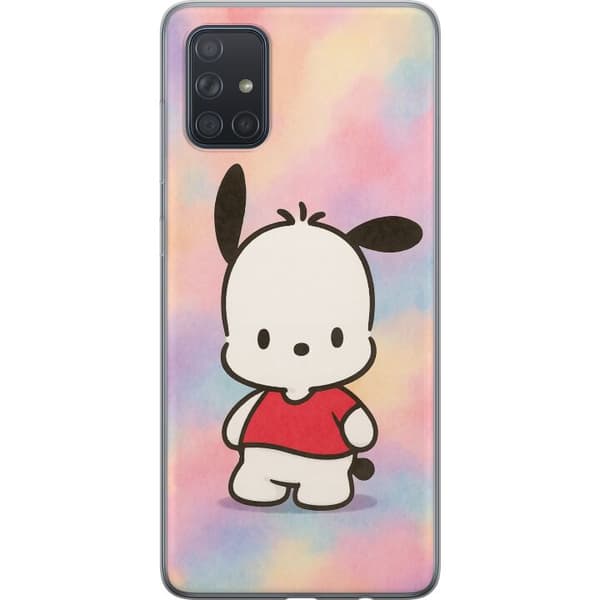Samsung Galaxy A71 Läpinäkyvä kuori Kawaii Sanrio Pochacco