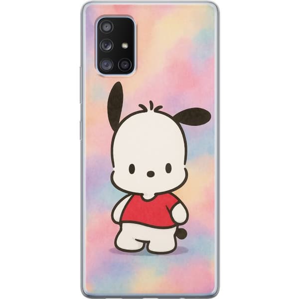Samsung Galaxy A71 5G Läpinäkyvä kuori Kawaii Sanrio Pochacco