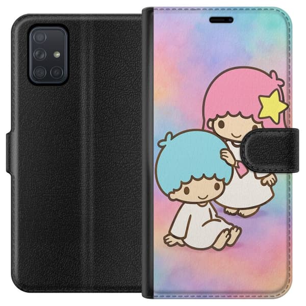 Samsung Galaxy A71 Plånboksfodral Kawaii Sanrio Kiki Lola Little Twin Stars