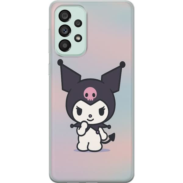 Samsung Galaxy A73 5G Läpinäkyvä kuori Kawaii Sanrio Kuromi