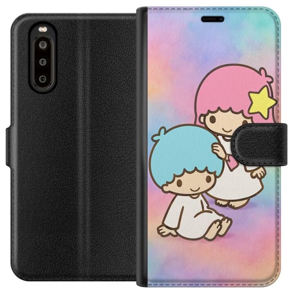 Sony Xperia 10 II Tegnebogsetui Kawaii Sanrio Kiki Lola Little Twin Stars