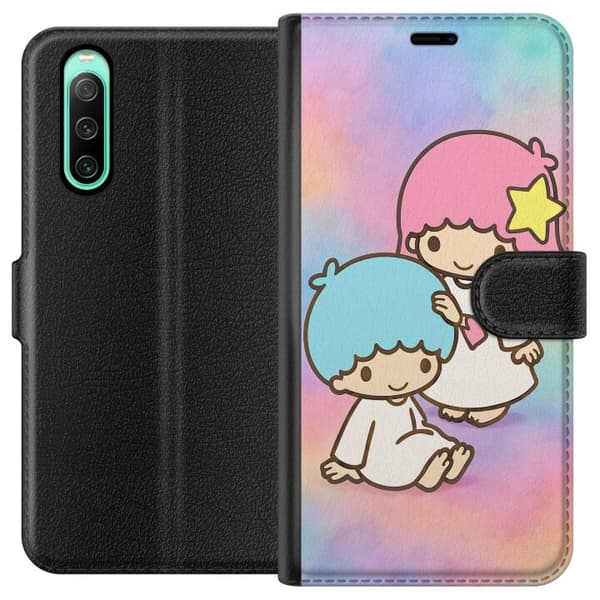 Sony Xperia 10 IV Lommeboketui Kawaii Sanrio Kiki Lola Little Twin Stars