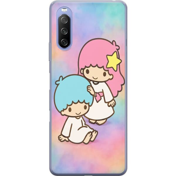 Sony Xperia 10 III Lite Läpinäkyvä kuori Kawaii Sanrio Kiki Lola Little Twin Stars
