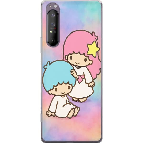 Sony Xperia 1 II Läpinäkyvä kuori Kawaii Sanrio Kiki Lola Little Twin Stars