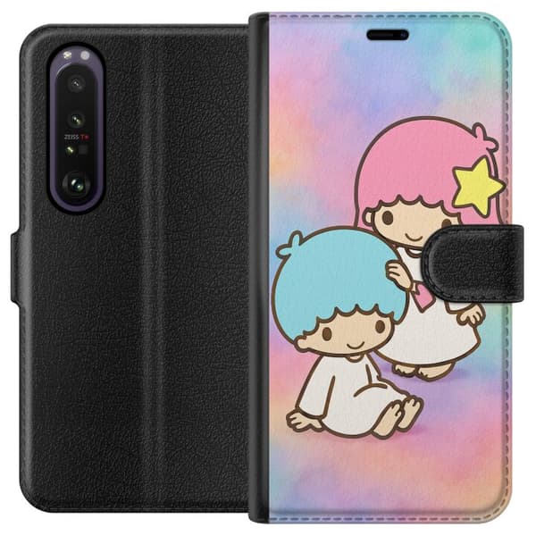 Sony Xperia 1 III Lompakkokotelo Kawaii Sanrio Kiki Lola Little Twin Stars