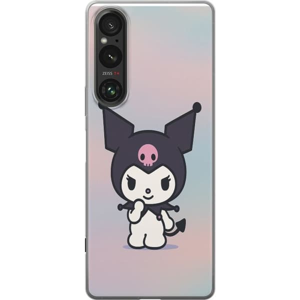 Sony Xperia 1 V Gjennomsiktig deksel Kawaii Sanrio Kuromi