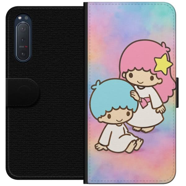 Sony Xperia 5 II Lompakkokotelo Kawaii Sanrio Kiki Lola Little Twin Stars
