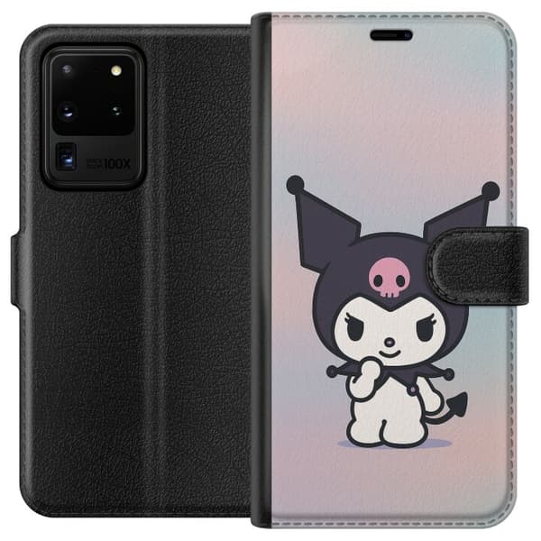 Samsung Galaxy S20 Ultra Tegnebogsetui Kawaii Sanrio Kuromi