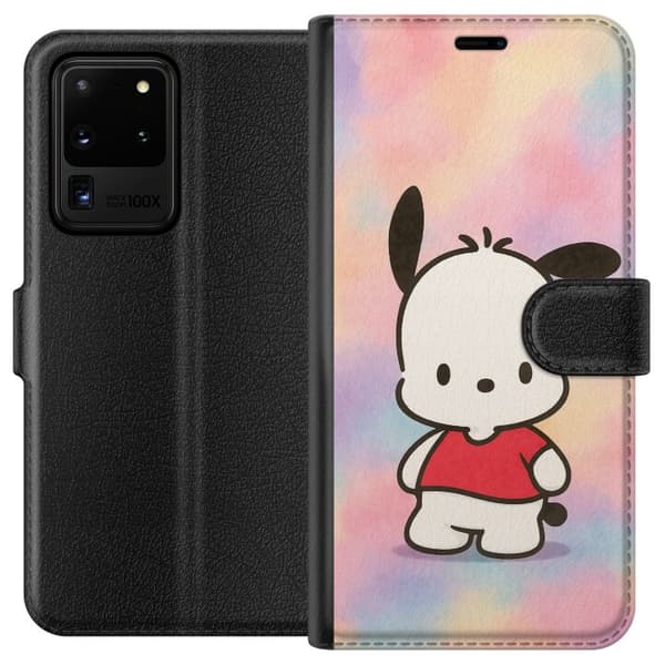 Samsung Galaxy S20 Ultra Tegnebogsetui Kawaii Sanrio Pochacco