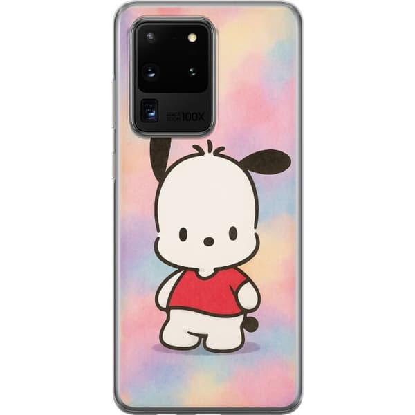 Samsung Galaxy S20 Ultra Genomskinligt Skal Kawaii Sanrio Pochacco
