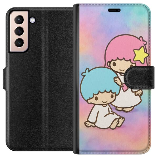 Samsung Galaxy S21 Plånboksfodral Kawaii Sanrio Kiki Lola Little Twin Stars