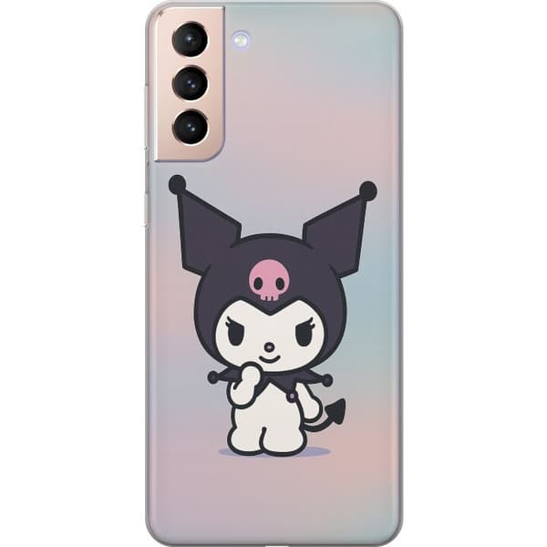 Samsung Galaxy S21 Genomskinligt Skal Kawaii Sanrio Kuromi