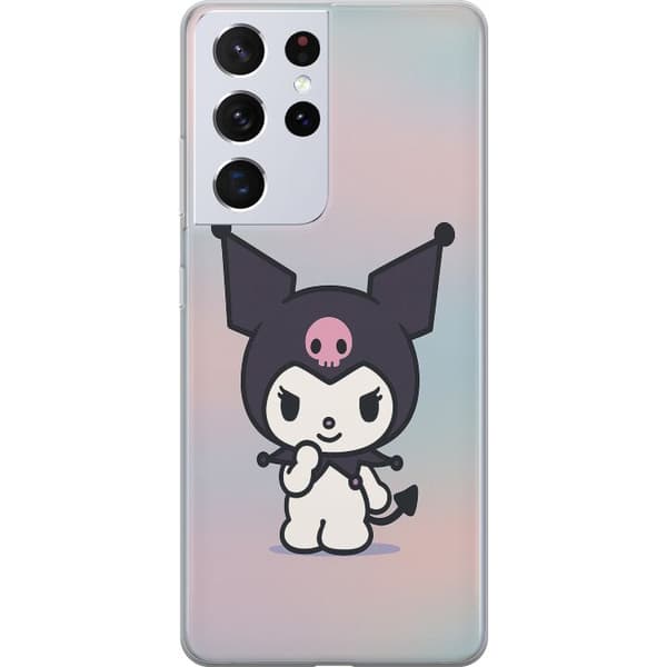 Samsung Galaxy S21 Ultra 5G Läpinäkyvä kuori Kawaii Sanrio Kuromi