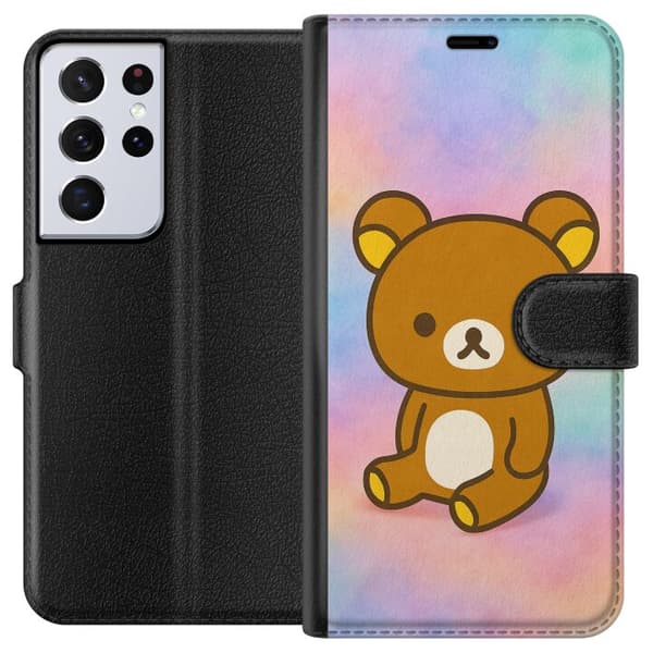 Samsung Galaxy S21 Ultra 5G Tegnebogsetui Kawaii Sanrio Rilakkuma