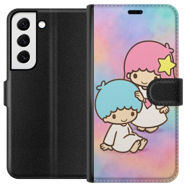 Samsung Galaxy S22 5G Lommeboketui Kawaii Sanrio Kiki Lola Little Twin Stars