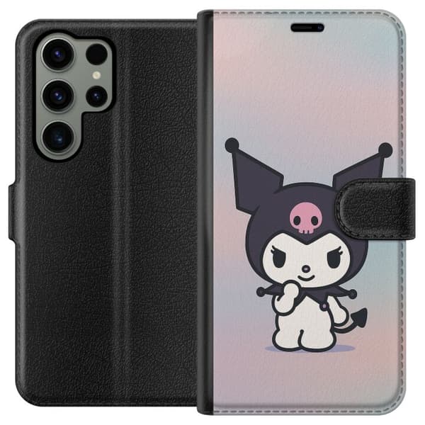 Samsung Galaxy S23 Ultra Tegnebogsetui Kawaii Sanrio Kuromi