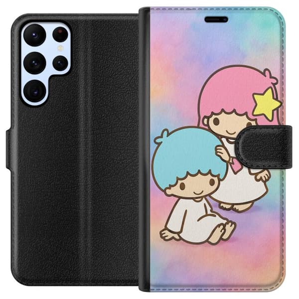 Samsung Galaxy S24 Ultra Lommeboketui Kawaii Sanrio Kiki Lola Little Twin Stars