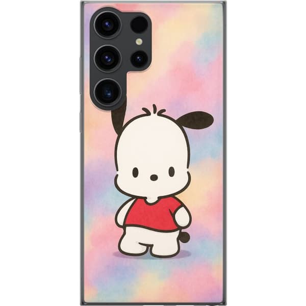 Samsung Galaxy S24 Ultra Genomskinligt Skal Kawaii Sanrio Pochacco