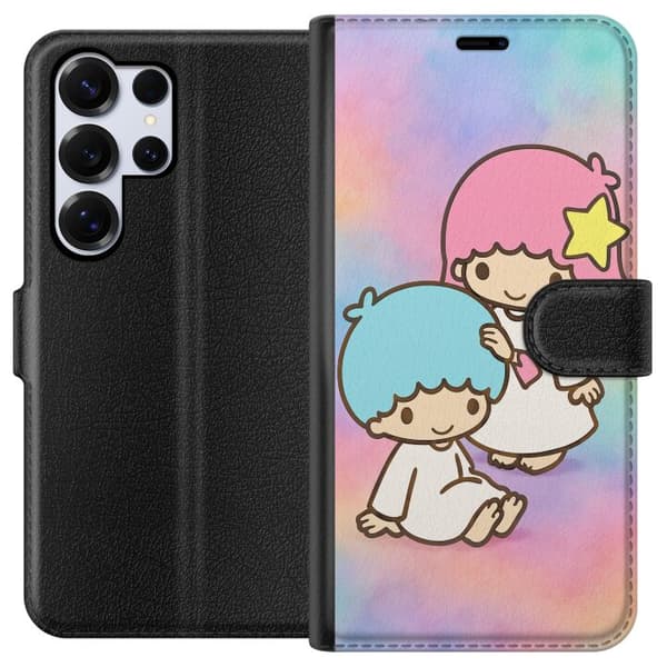Samsung Galaxy S25 Ultra Plånboksfodral Kawaii Sanrio Kiki Lola Little Twin Stars