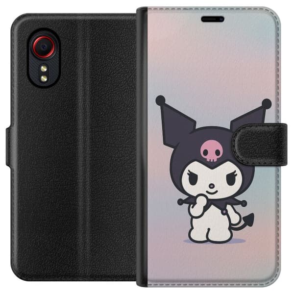 Samsung Galaxy Xcover 5 Tegnebogsetui Kawaii Sanrio Kuromi