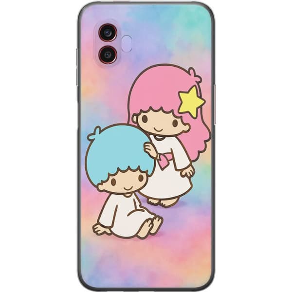Samsung Galaxy Xcover6 Pro Genomskinligt Skal Kawaii Sanrio Kiki Lola Little Twin Stars