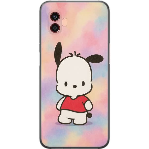 Samsung Galaxy Xcover6 Pro Genomskinligt Skal Kawaii Sanrio Pochacco