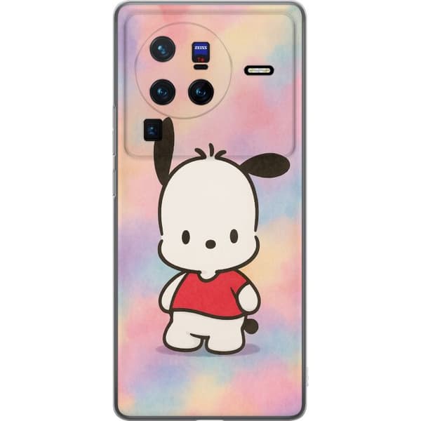 vivo X80 Pro Läpinäkyvä kuori Kawaii Sanrio Pochacco