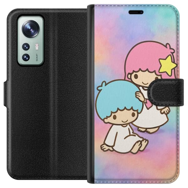 Xiaomi 12 Plånboksfodral Kawaii Sanrio Kiki Lola Little Twin Stars