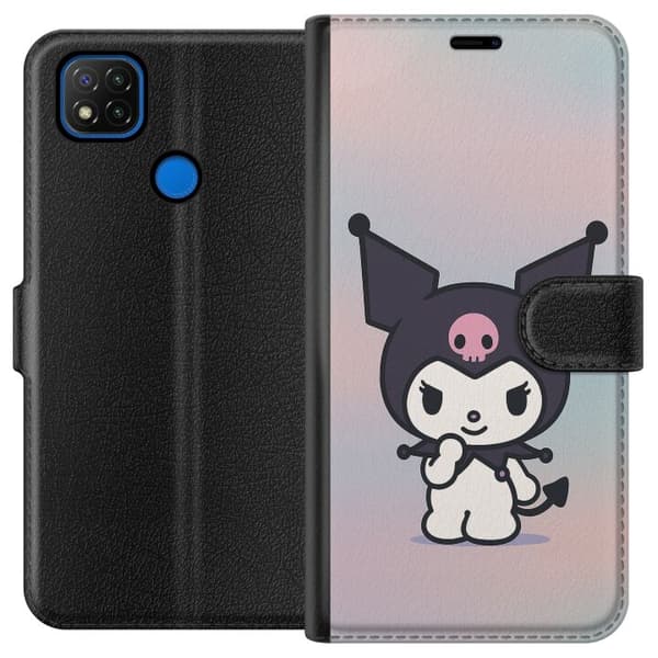 Xiaomi Redmi 9C Tegnebogsetui Kawaii Sanrio Kuromi
