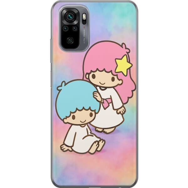 Xiaomi Redmi Note 10 Läpinäkyvä kuori Kawaii Sanrio Kiki Lola Little Twin Stars