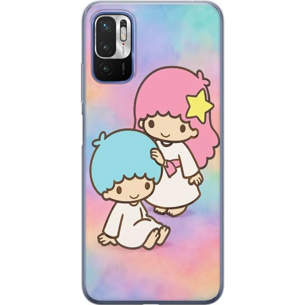 Xiaomi Redmi Note 10 5G Gennemsigtig cover Kawaii Sanrio Kiki Lola Little Twin Stars