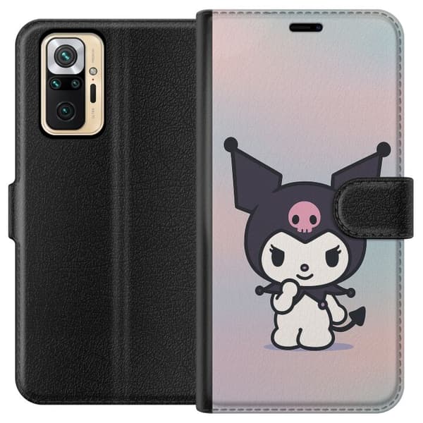 Xiaomi Redmi Note 10 Pro Lompakkokotelo Kawaii Sanrio Kuromi