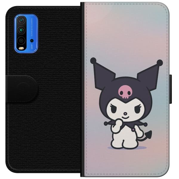 Xiaomi Redmi Note 9 4G Lompakkokotelo Kawaii Sanrio Kuromi