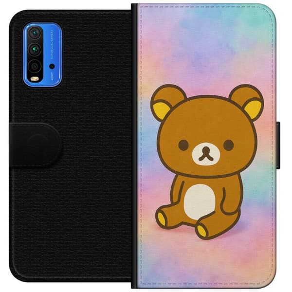 Xiaomi Redmi Note 9 4G Tegnebogsetui Kawaii Sanrio Rilakkuma
